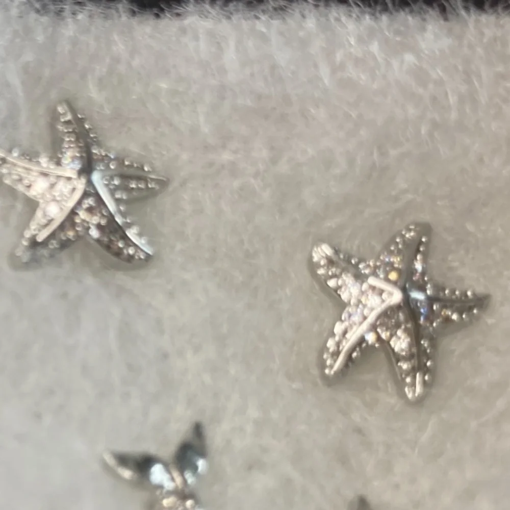 Antian Accessories™ Silver Starfish & Ocean Theme Earring Set (6 Pieces)